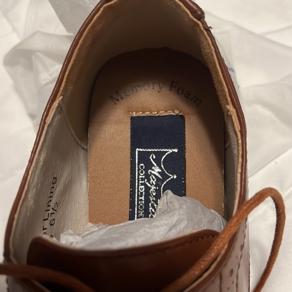 New Men’s Majestic Dress Shoe Brown 6 1/2 - Picture 9 of 9